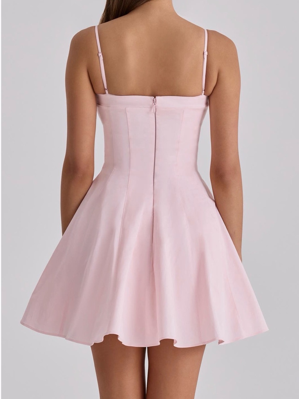 House of CB Light Pink Dolly Fit & Flare Mini Dress - Picture 2 of 6